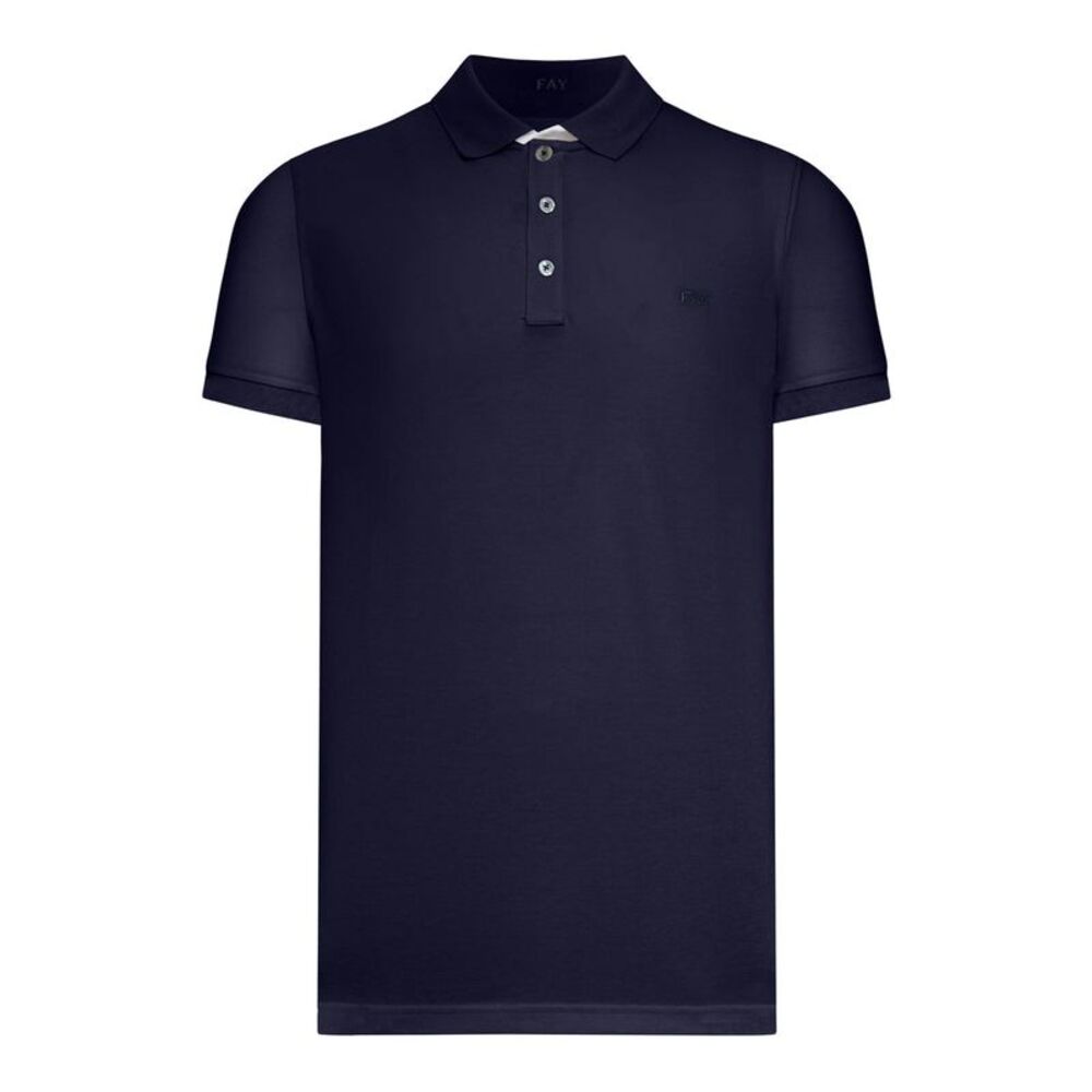 Fay Archive Men Cotton Piquet Polo Shirt With Logo